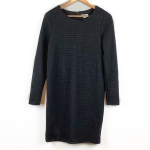 Katherine Barclay Montreal Black Quilted Shift Dress Size 6